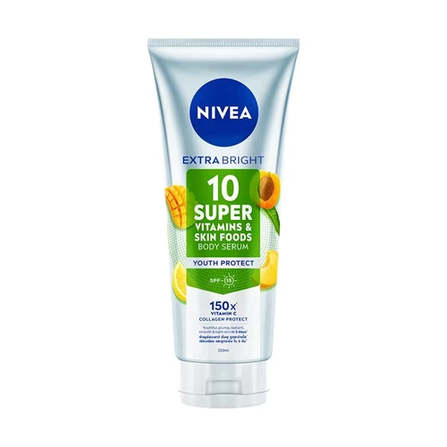 3. NIVEA Extra Bright 10 Super Vitamins & Skin Foods Body Serum Youth Protect