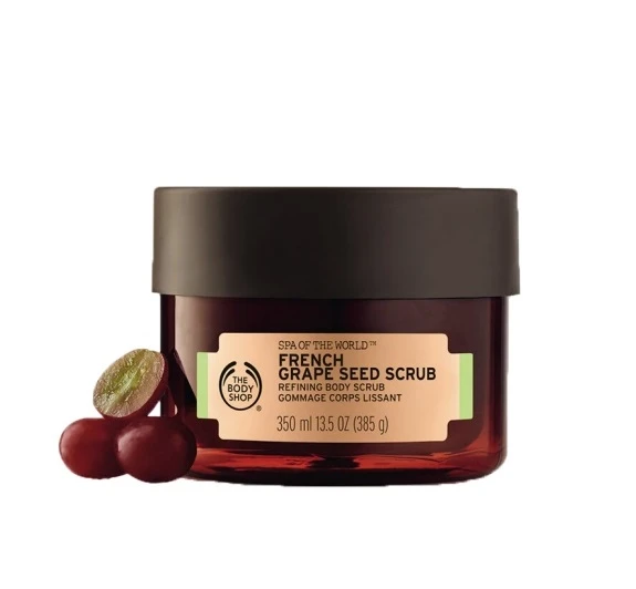 5. THE BODY SHOP Spa Of The World French Grape Seed Scrub